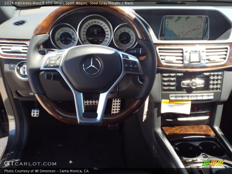 Steel Gray Metallic / Black 2014 Mercedes-Benz E 350 4Matic Sport Wagon