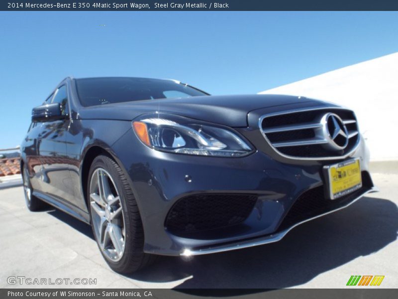 Steel Gray Metallic / Black 2014 Mercedes-Benz E 350 4Matic Sport Wagon