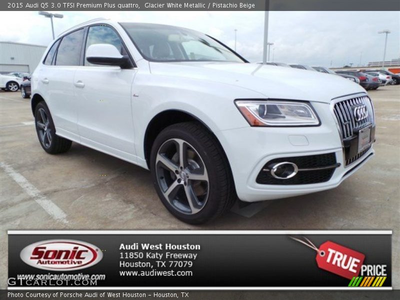 Glacier White Metallic / Pistachio Beige 2015 Audi Q5 3.0 TFSI Premium Plus quattro