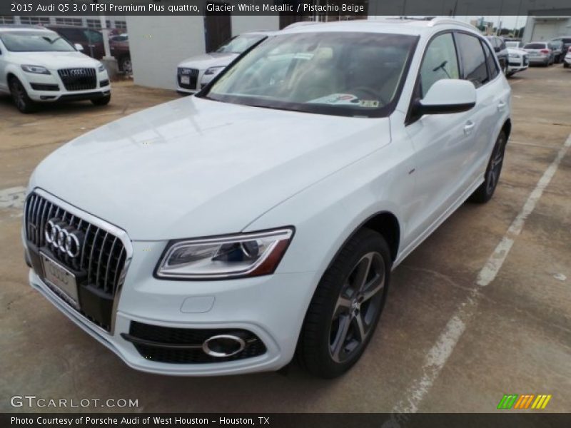 Glacier White Metallic / Pistachio Beige 2015 Audi Q5 3.0 TFSI Premium Plus quattro