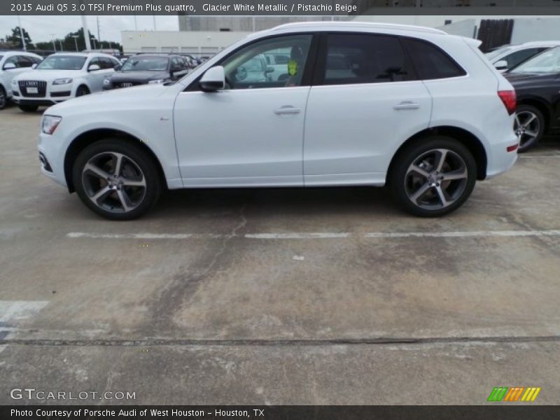 Glacier White Metallic / Pistachio Beige 2015 Audi Q5 3.0 TFSI Premium Plus quattro