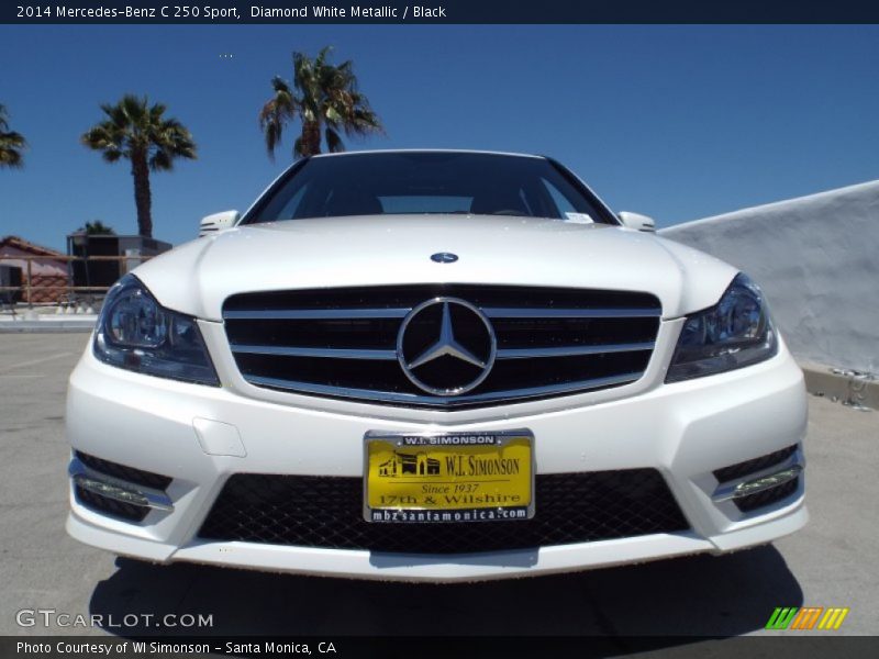 Diamond White Metallic / Black 2014 Mercedes-Benz C 250 Sport