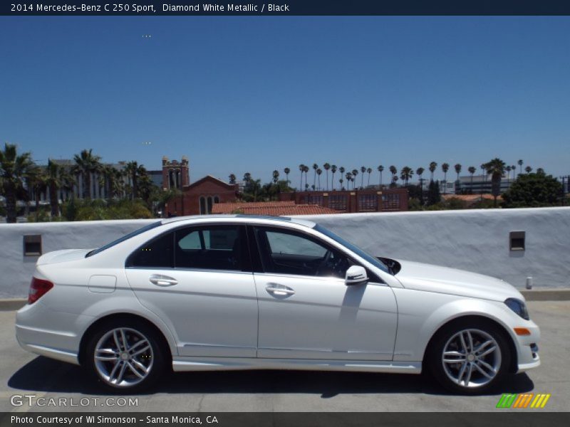 Diamond White Metallic / Black 2014 Mercedes-Benz C 250 Sport