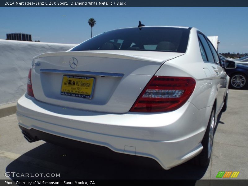 Diamond White Metallic / Black 2014 Mercedes-Benz C 250 Sport