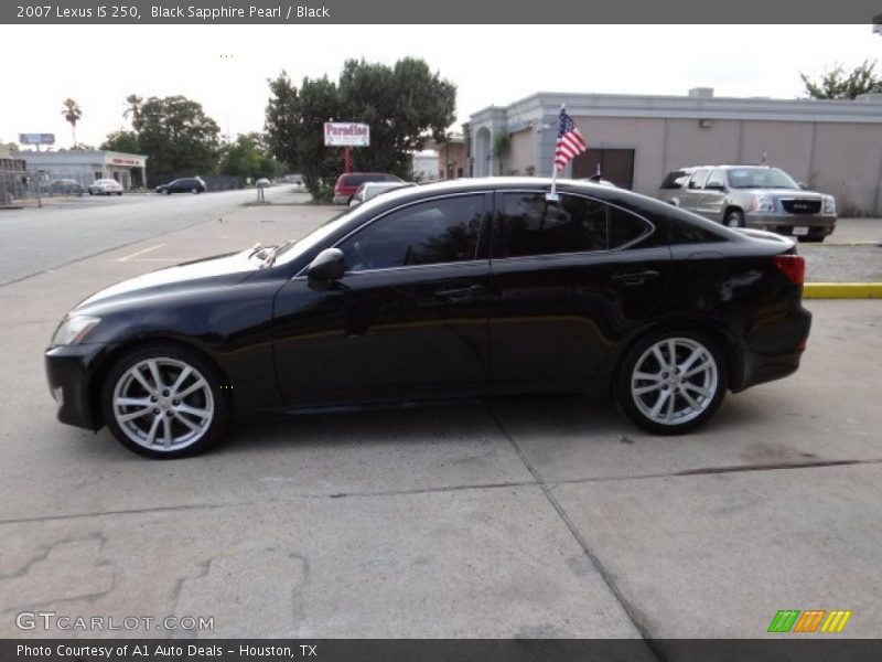 Black Sapphire Pearl / Black 2007 Lexus IS 250
