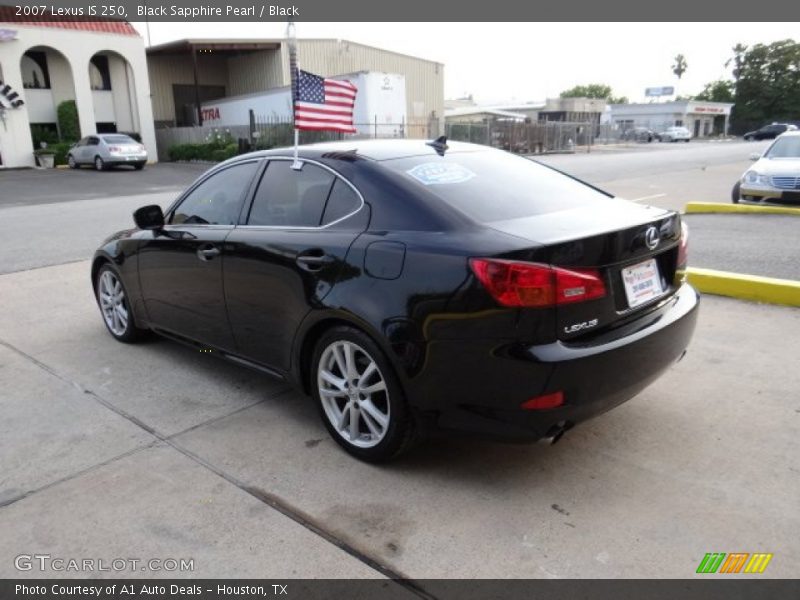 Black Sapphire Pearl / Black 2007 Lexus IS 250