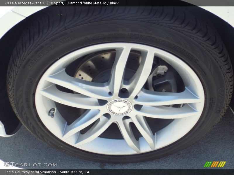 Diamond White Metallic / Black 2014 Mercedes-Benz C 250 Sport