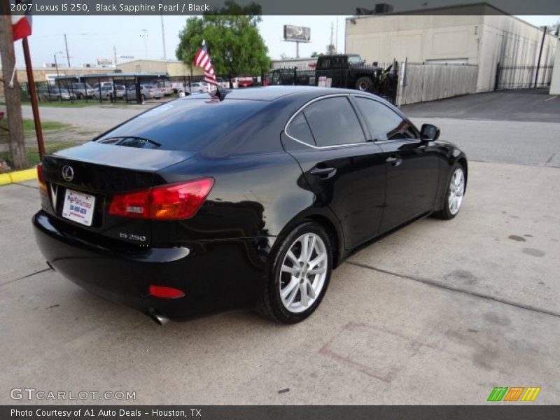 Black Sapphire Pearl / Black 2007 Lexus IS 250