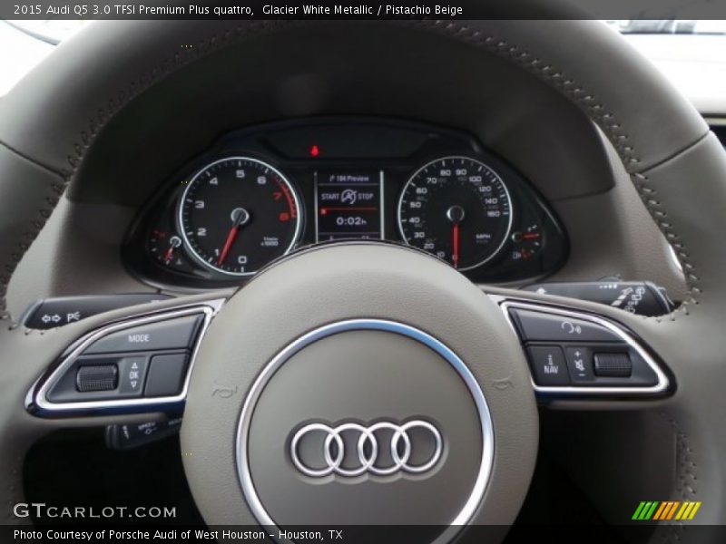 Glacier White Metallic / Pistachio Beige 2015 Audi Q5 3.0 TFSI Premium Plus quattro