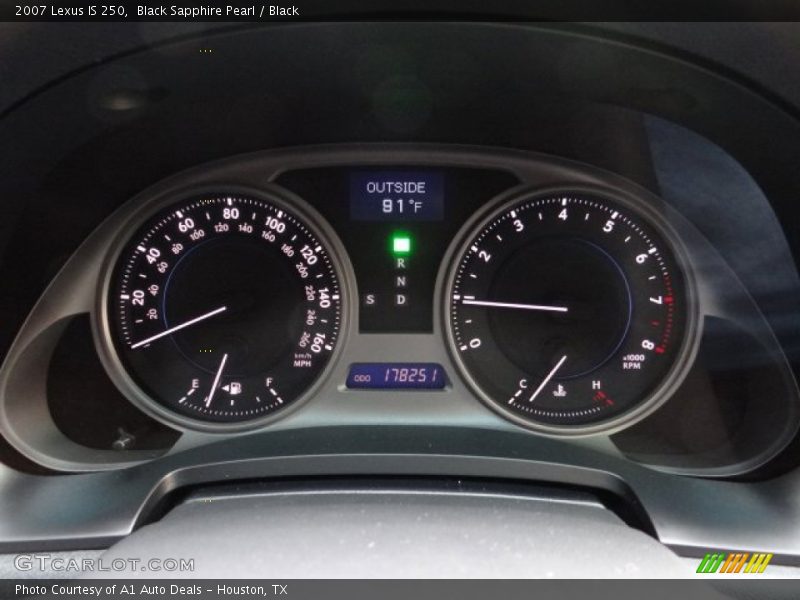 Black Sapphire Pearl / Black 2007 Lexus IS 250