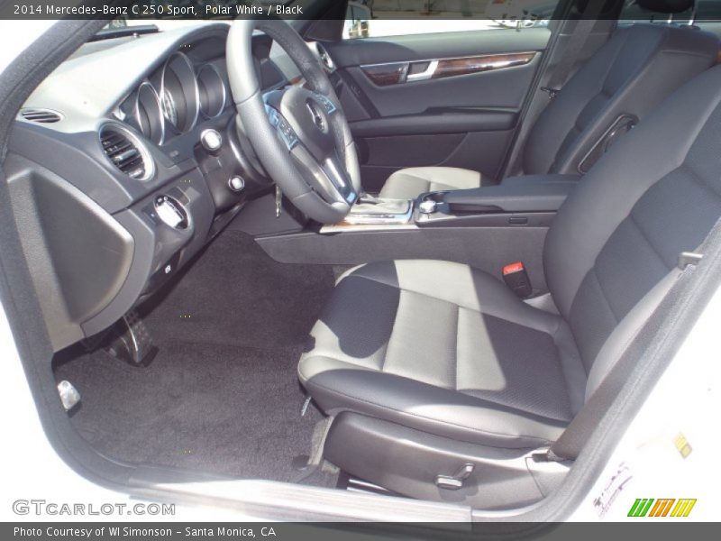 Polar White / Black 2014 Mercedes-Benz C 250 Sport