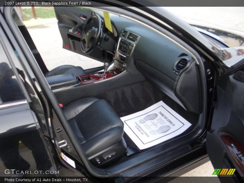 Black Sapphire Pearl / Black 2007 Lexus IS 250