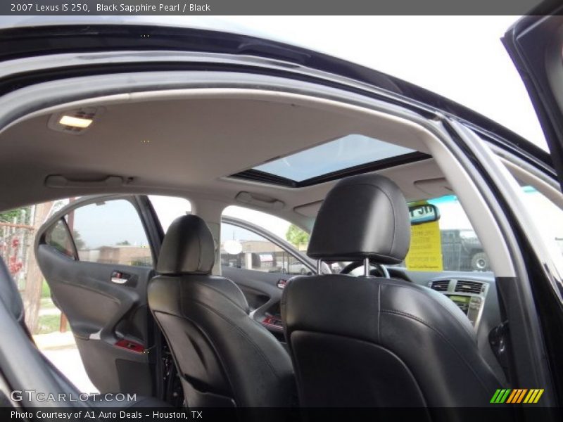 Black Sapphire Pearl / Black 2007 Lexus IS 250