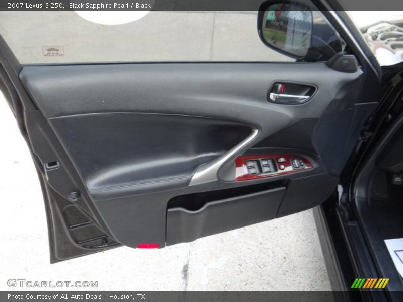 Black Sapphire Pearl / Black 2007 Lexus IS 250