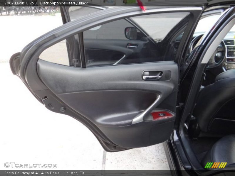 Black Sapphire Pearl / Black 2007 Lexus IS 250