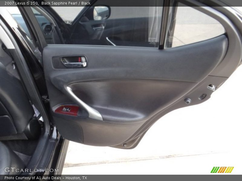 Black Sapphire Pearl / Black 2007 Lexus IS 250