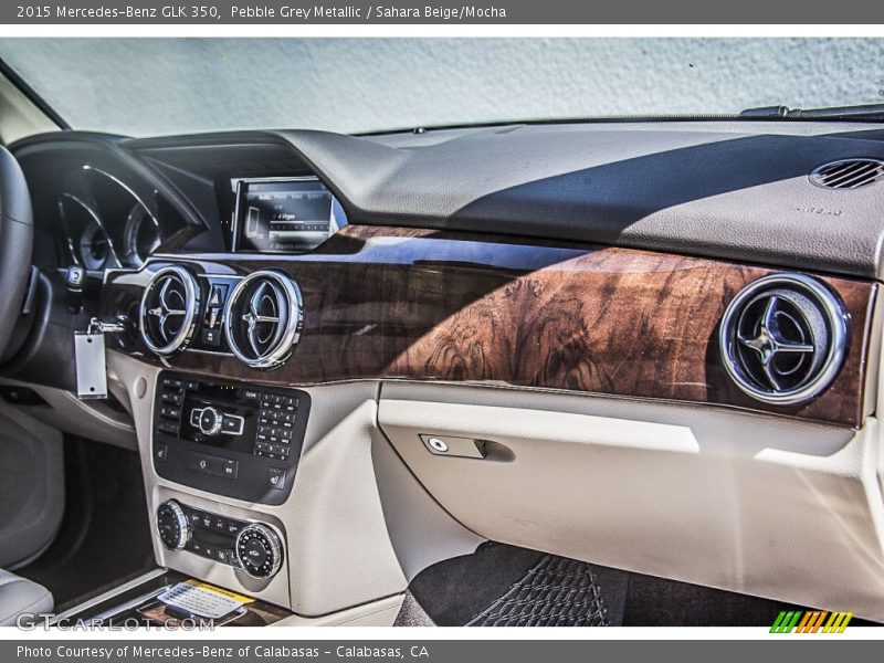 Pebble Grey Metallic / Sahara Beige/Mocha 2015 Mercedes-Benz GLK 350