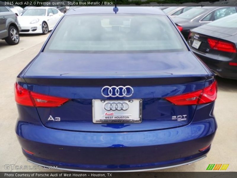 Scuba Blue Metallic / Black 2015 Audi A3 2.0 Prestige quattro