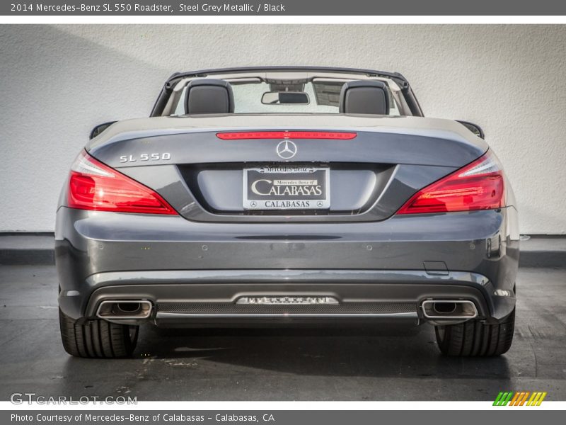 Steel Grey Metallic / Black 2014 Mercedes-Benz SL 550 Roadster