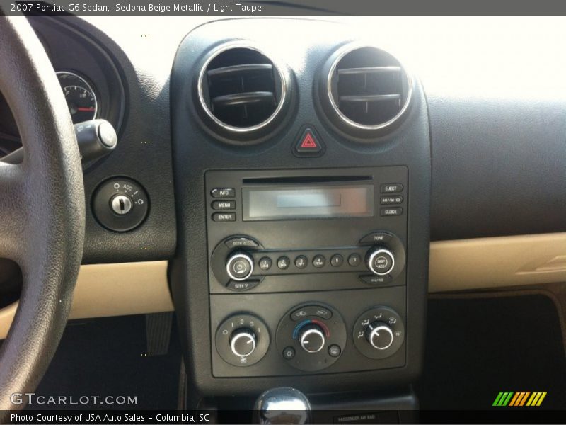 Sedona Beige Metallic / Light Taupe 2007 Pontiac G6 Sedan