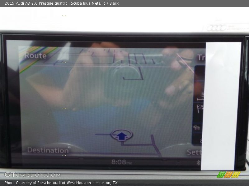 Scuba Blue Metallic / Black 2015 Audi A3 2.0 Prestige quattro
