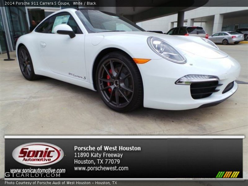 White / Black 2014 Porsche 911 Carrera S Coupe