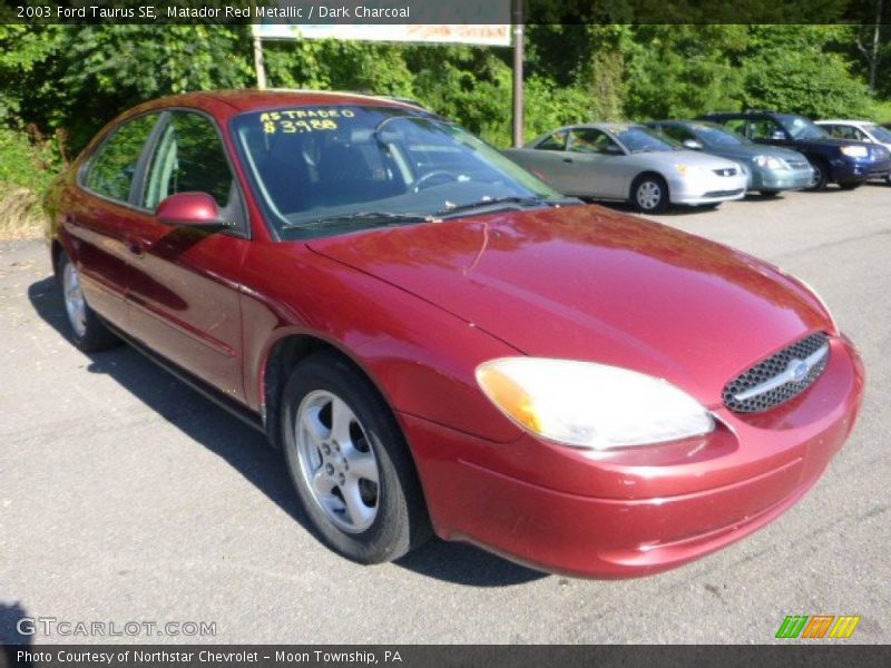 Matador Red Metallic / Dark Charcoal 2003 Ford Taurus SE
