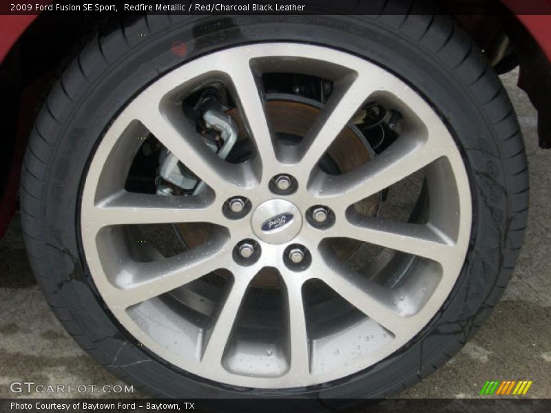 Redfire Metallic / Red/Charcoal Black Leather 2009 Ford Fusion SE Sport