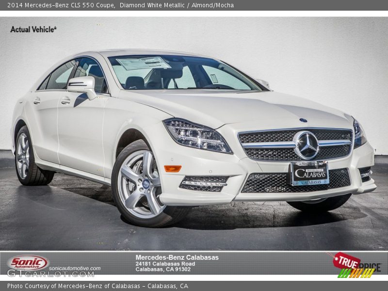 Diamond White Metallic / Almond/Mocha 2014 Mercedes-Benz CLS 550 Coupe