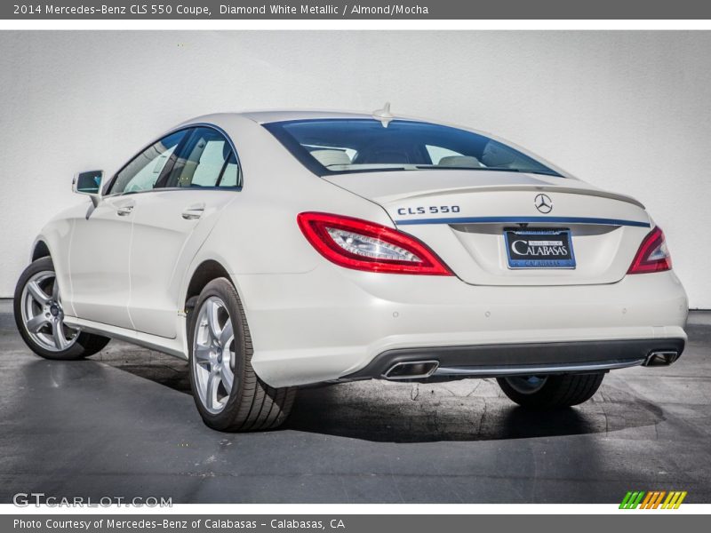 Diamond White Metallic / Almond/Mocha 2014 Mercedes-Benz CLS 550 Coupe