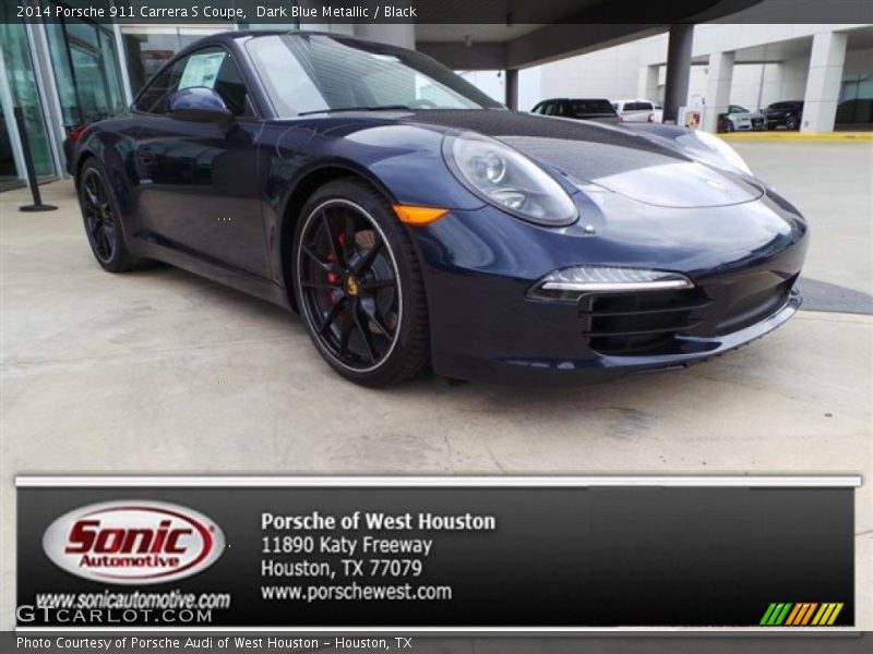 Dark Blue Metallic / Black 2014 Porsche 911 Carrera S Coupe