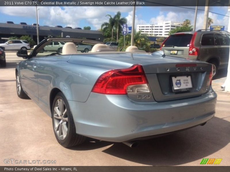 Celestial Blue Metallic / Soverign Hide Calcite Leather/Off Black 2011 Volvo C70 T5