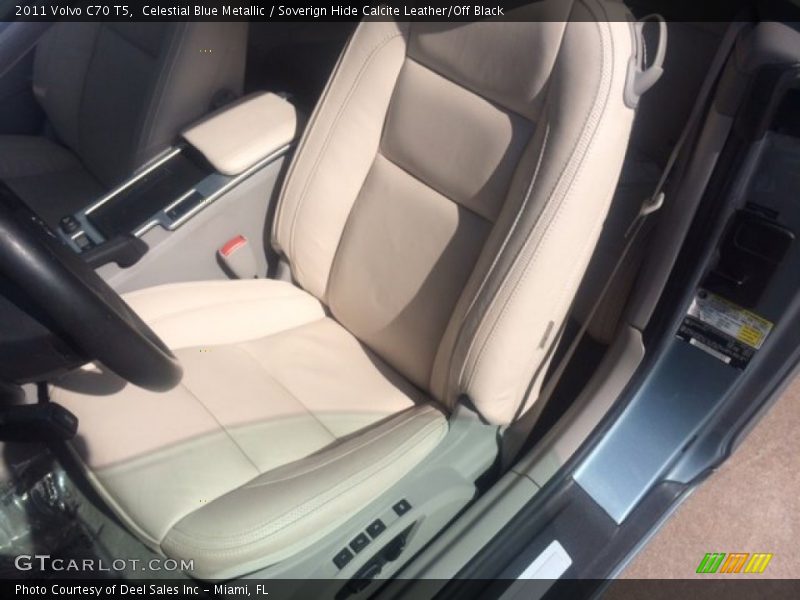 Celestial Blue Metallic / Soverign Hide Calcite Leather/Off Black 2011 Volvo C70 T5