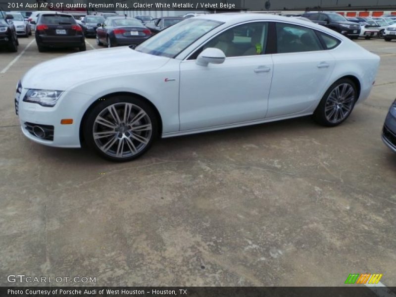 Glacier White Metallic / Velvet Beige 2014 Audi A7 3.0T quattro Premium Plus