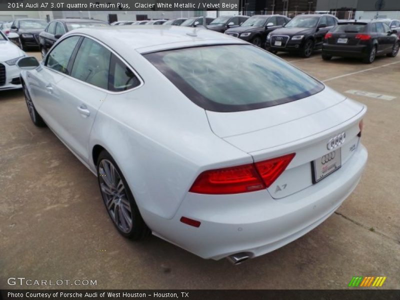 Glacier White Metallic / Velvet Beige 2014 Audi A7 3.0T quattro Premium Plus