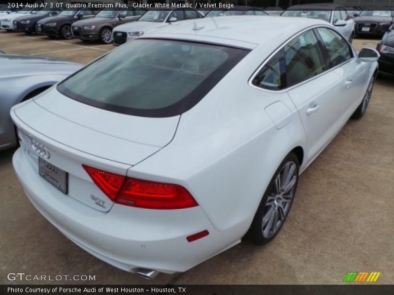 Glacier White Metallic / Velvet Beige 2014 Audi A7 3.0T quattro Premium Plus