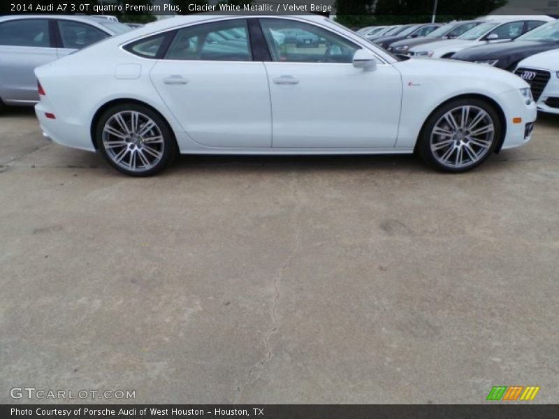 Glacier White Metallic / Velvet Beige 2014 Audi A7 3.0T quattro Premium Plus