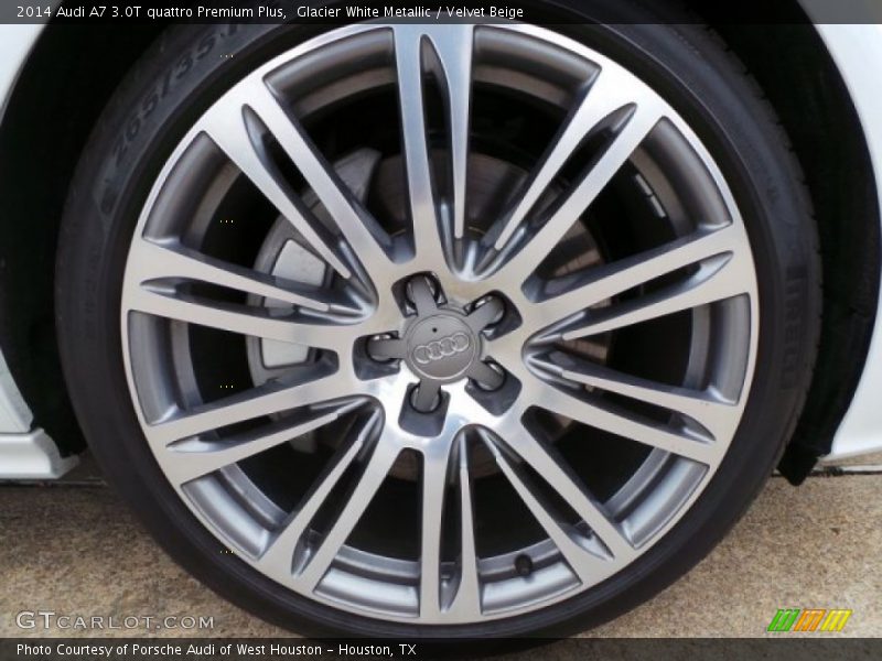 Glacier White Metallic / Velvet Beige 2014 Audi A7 3.0T quattro Premium Plus