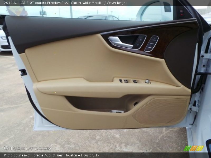 Glacier White Metallic / Velvet Beige 2014 Audi A7 3.0T quattro Premium Plus