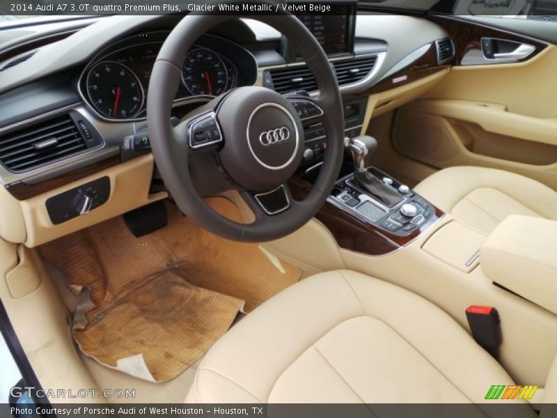 Glacier White Metallic / Velvet Beige 2014 Audi A7 3.0T quattro Premium Plus