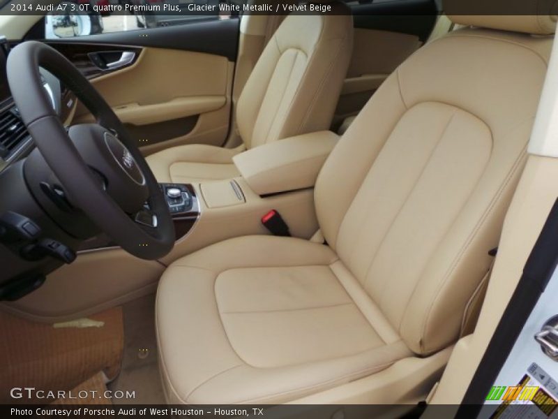 Glacier White Metallic / Velvet Beige 2014 Audi A7 3.0T quattro Premium Plus