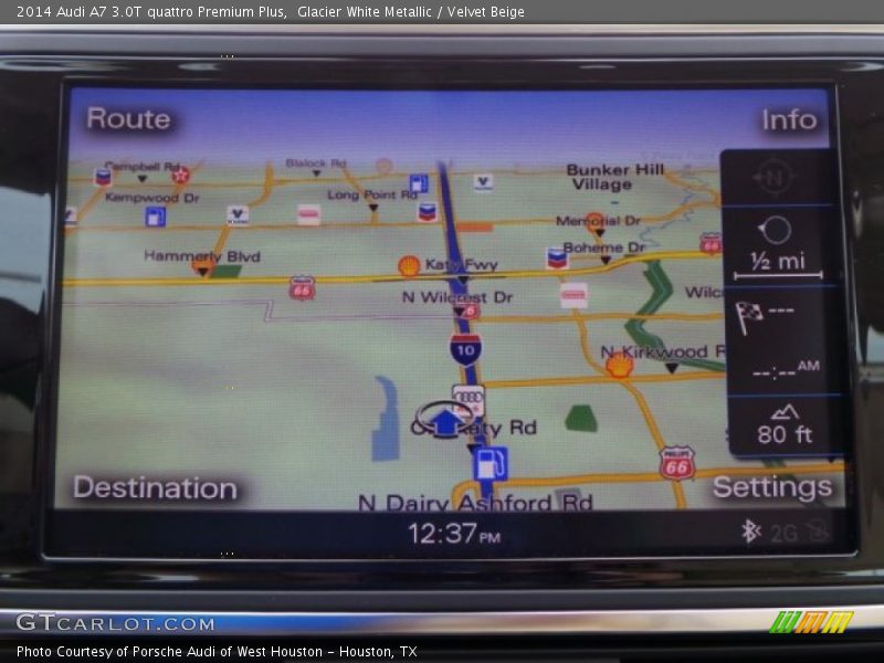 Glacier White Metallic / Velvet Beige 2014 Audi A7 3.0T quattro Premium Plus