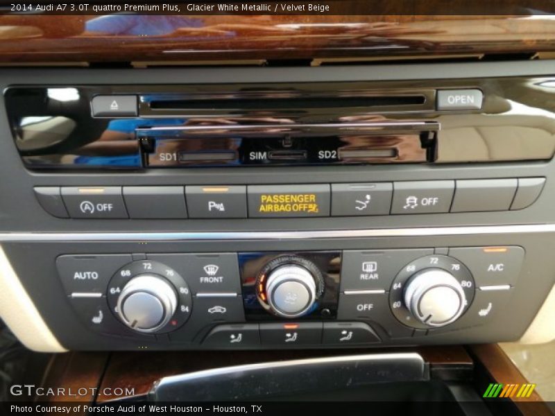 Glacier White Metallic / Velvet Beige 2014 Audi A7 3.0T quattro Premium Plus