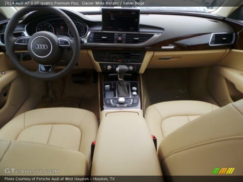 Glacier White Metallic / Velvet Beige 2014 Audi A7 3.0T quattro Premium Plus