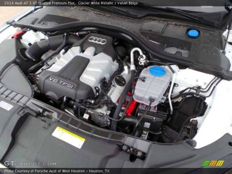 Glacier White Metallic / Velvet Beige 2014 Audi A7 3.0T quattro Premium Plus