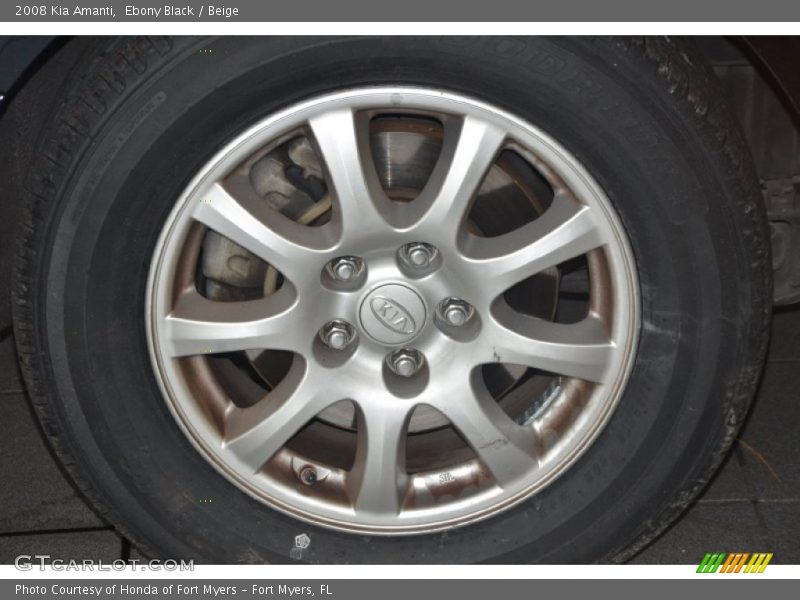 Ebony Black / Beige 2008 Kia Amanti