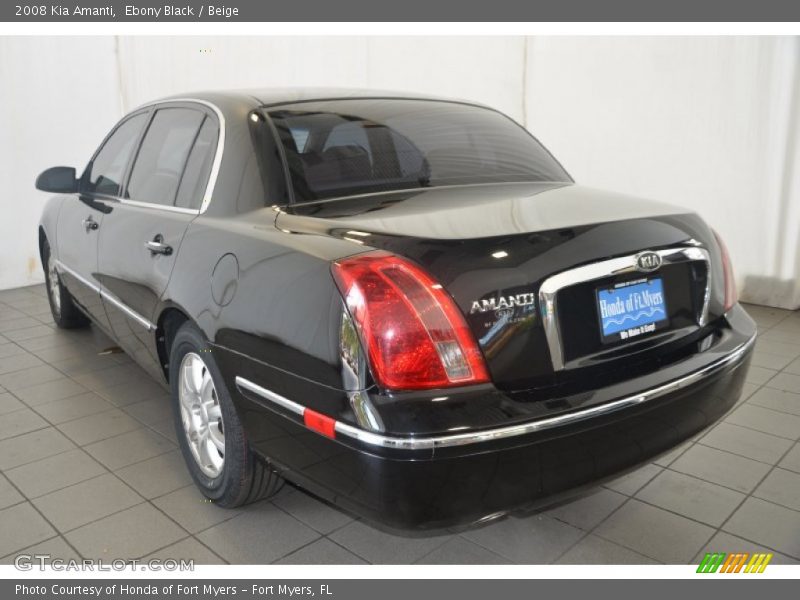 Ebony Black / Beige 2008 Kia Amanti