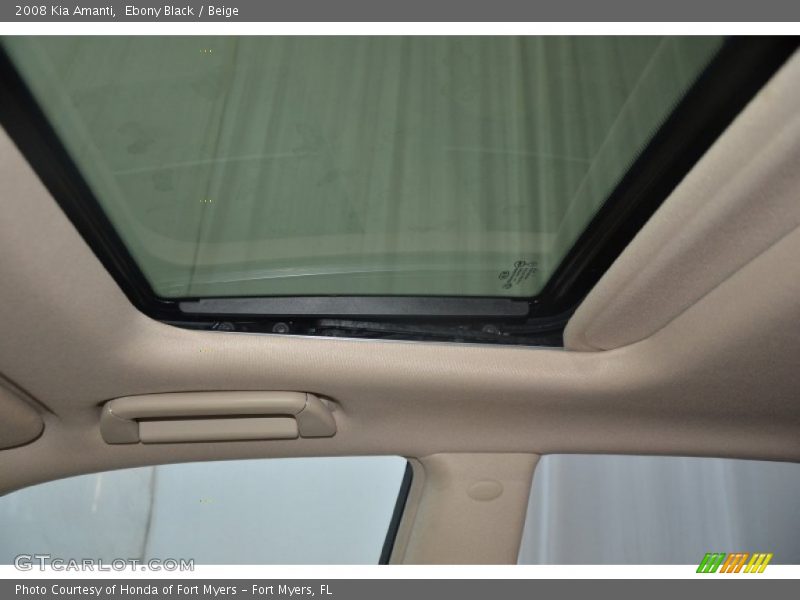 Ebony Black / Beige 2008 Kia Amanti