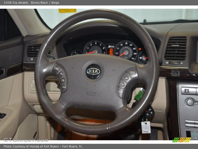 Ebony Black / Beige 2008 Kia Amanti