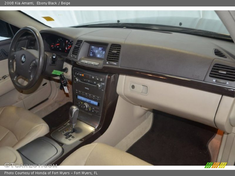 Ebony Black / Beige 2008 Kia Amanti